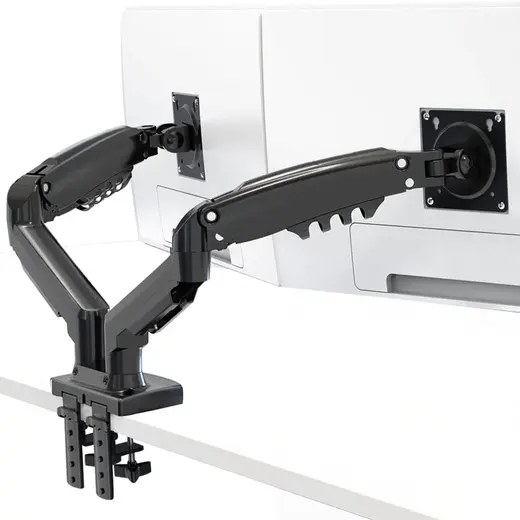 VONTECH F160 MNT02 17-27 AMORTİSÖRLÜ STAND ÇİFT KOL LCD / LED MONİTÖR TUTUCU STAND ASKI APARATI alternatif görünüm