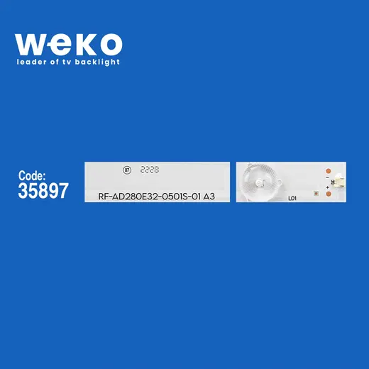 WKSET-6062 35897X3 RF-AD280E32-0501S-01 A4 - 180.DT0-281200-0H 3 ADET LED BAR alternatif görünüm