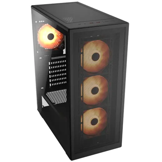 Cougar MX220 650W 80+ 4x ARGB Siyah Mid Tower Kasa alternatif görünüm