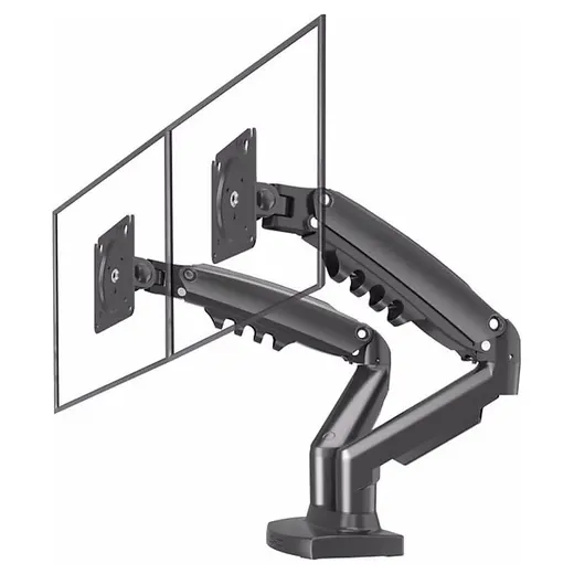 VONTECH F160 MNT02 17-27 AMORTİSÖRLÜ STAND ÇİFT KOL LCD / LED MONİTÖR TUTUCU STAND ASKI APARATI