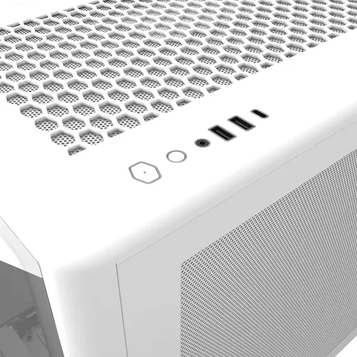 COOLERMASTER ELITE 600 Curve TG E600-WGNN-S02 7-ARGB Fanlı Gaming Mıd-Tower PC Kasası Beyaz görseli 2