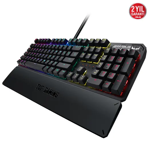 ASUS TUF GAMING K3 RA05 Red Mekanik RGB Aura Sync 1000Hz USB Gaming Klavye görseli 6