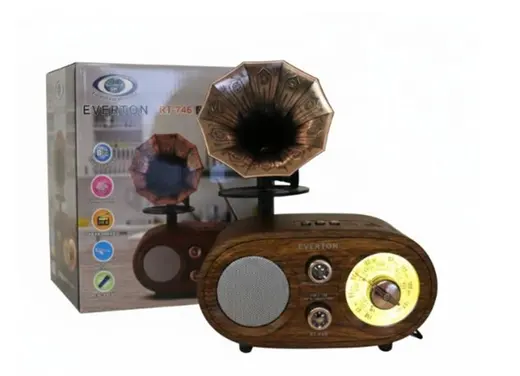 Everton Rt-746 Bluetooth Fm-Usb-Tf-Aux Şarjlı Nostaljik Radyo alternatif görünüm