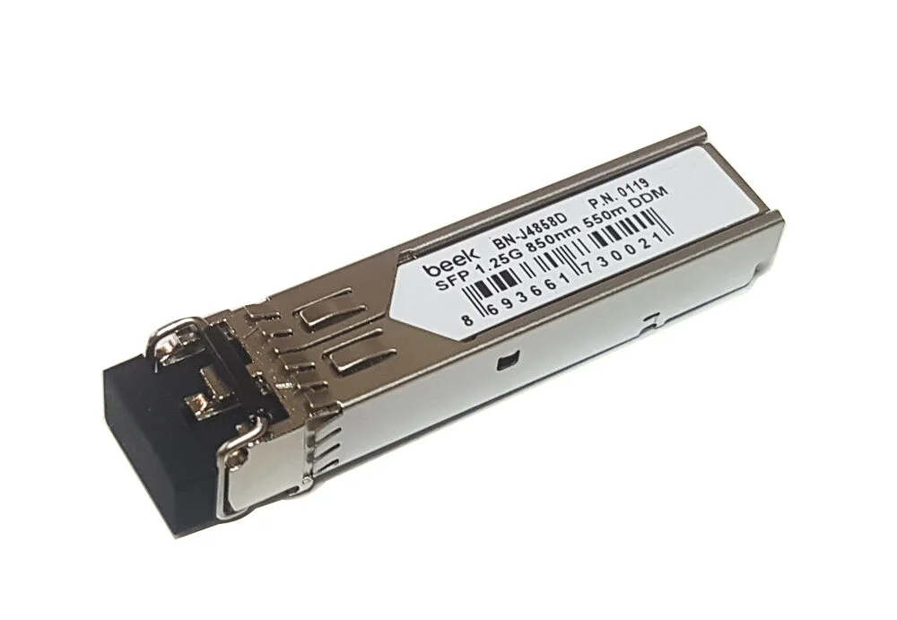 BEEK BN-J4858D 1000Base-SX (LC/550m/850nm/Multi-Mode) SFP Modül, 1.25Gb/s, HP, Aruba, 3Com ürünleriyle uyumlu