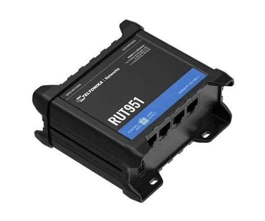 TELTONIKA TE-RUT951B10K00 4G (LTE) Endüstriyel PoE+ Router 4G (LTE) Endüstriyel PoE+ Router alternatif görünüm