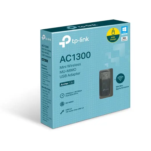 Tp-Link Archer T3U 1300Mbps Dualband USB Adaptör alternatif görünüm