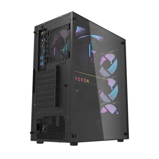 AIGO DK352 650W 80+ USB3.0 4x12CM FAN TEMPERLI CAM SIYAH ATX KASA alternatif görünüm