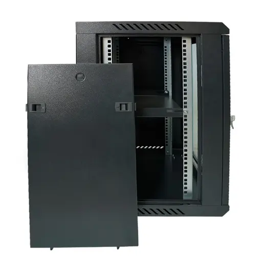 Racksan MT-6612S 12U Duvar Tipi Kabinet (640-600-600) Raf+Fan+Priz alternatif görünüm