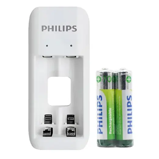 PHILIPS SCB2070NB/00 2Lİ 2 ADET X AAA 700MAH PİLLİ - PİL ŞARJ CİHAZI alternatif görünüm