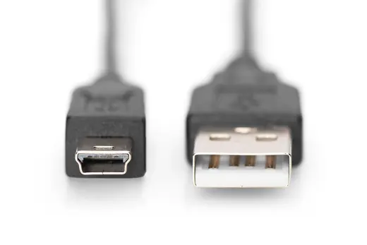 DIGITUS AK-300130-010-S USB 2.0 Bağlantı Kablosu, USB A Erkek - USB mini B (5 pin) Erkek, 1 metre, AWG 28 alternatif görünüm