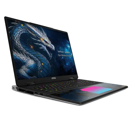 MSI 18" UHD ULTRA 9 290HX-96GB DDR5 RAM-4TB NVME-24GB RTX5090-W11G GAMING NOTEBOOK / TITAN 18 HX DRAGON ED A2WJ-1223TR görseli 7