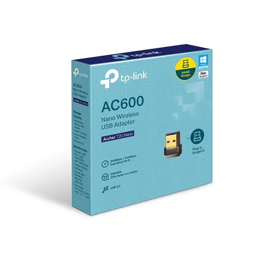Tp-Link Archer T2U Nano 600Mbps USB Adaptör alternatif görünüm