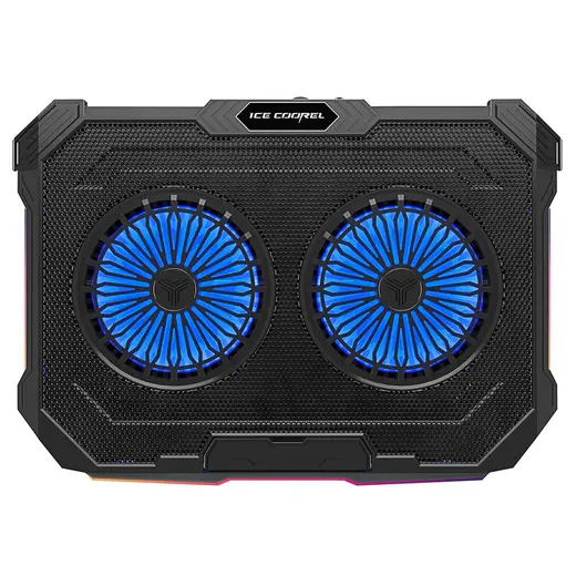 Rampage Sirius S46 15"-17" RGB Işıklı 2 Fanlı Yükseklik Ayarlı 125-125-15 2 USB Port Notebook Soğutu alternatif görünüm