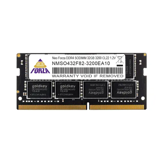 32 GB DDR4 3200MHz NEOFORZA CL22 1.2V SODIMM (NMSO432F82-3200EA10)