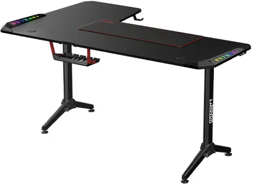 TWISTED Minds L Şekilli RGB Sağ Oyuncu Masası Siyah TM-Y-RB-RGB görseli 3