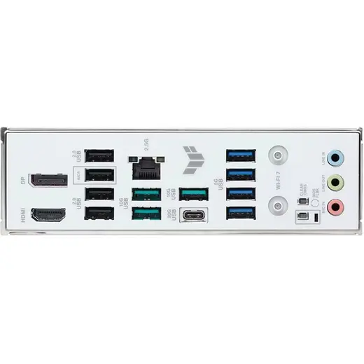 ASUS TUF GAMING B850M-PLUS WIFI7 W DDR5 HDMI DP PCIE 5.0 AM5 ATX BEYAZ görseli 1