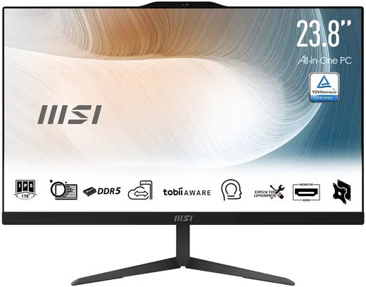 MSI AIO 23.8" CORE 5 120U-8GB DDR5 RAM-512GB NVME-FDOS / MODERN AM242 1M-2268XEU görseli 8