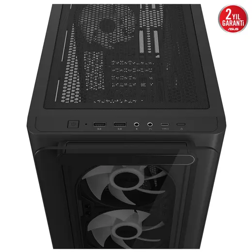 ASUS A23 PLUS TG ARGB Gaming Mid Tower PC Kasası / 90DC00K0-B19010 görseli 1