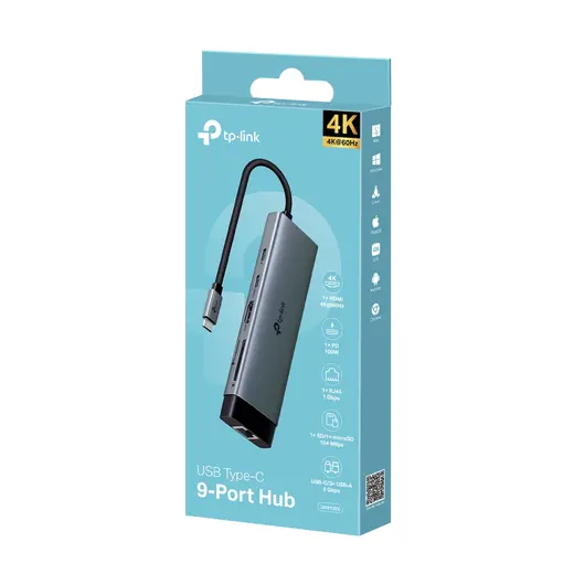 TP-Link UH9120C TYPE-C 9 Port Portatif Hub görseli 5