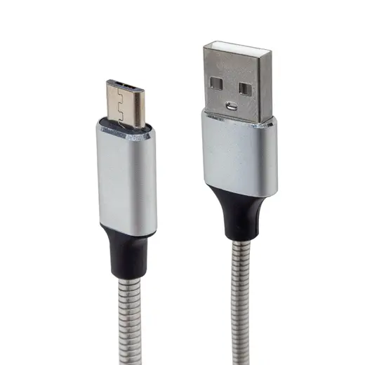POWERMASTER PM-3793 SAMSUNG METAL ÖRGÜLÜ DATA VE ŞARJ KABLOSU alternatif görünüm