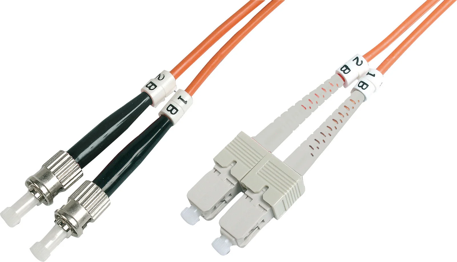 BEEK BC-FO-5STSC-01 ST-SC Fiber Optik Patch Kablo, Multimode OM 2 50/125 Duplex, 3.0mm, LSZH, 1 metre