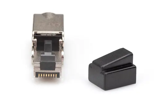 DIGITUS DN-93636 CAT 6A Modüler Sahada Sonlandırma Fişi Bükülebilir RJ45 alan sonlandırma tertibatı AWG 22-27 katı ve alternatif görünüm