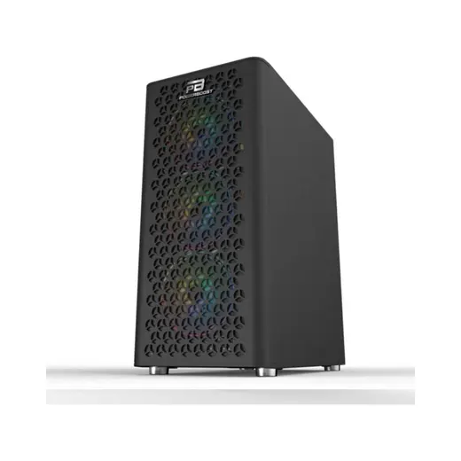 POWERBOOST VK-M202B 4-RGB Fanlı Gaming Mid-Tower PC Kasası görseli 1