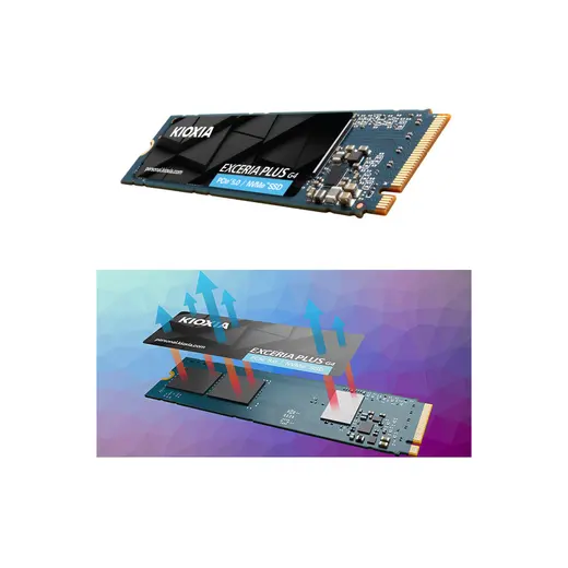 Kioxia Exceria Plus 2TB m.2 NVME GEN5 LVD10Z002TG8 görseli 3