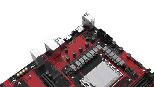 MAXUN B760M I-CAFE DDR5 HDMI-DP PCIE 5.0 1700p mATX görseli 2