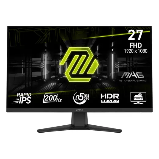 MSI 27" MAG 272F Flat RAPID IPS 0.5ms(GTG) FreeSync Premium Siyah FHD Monitör