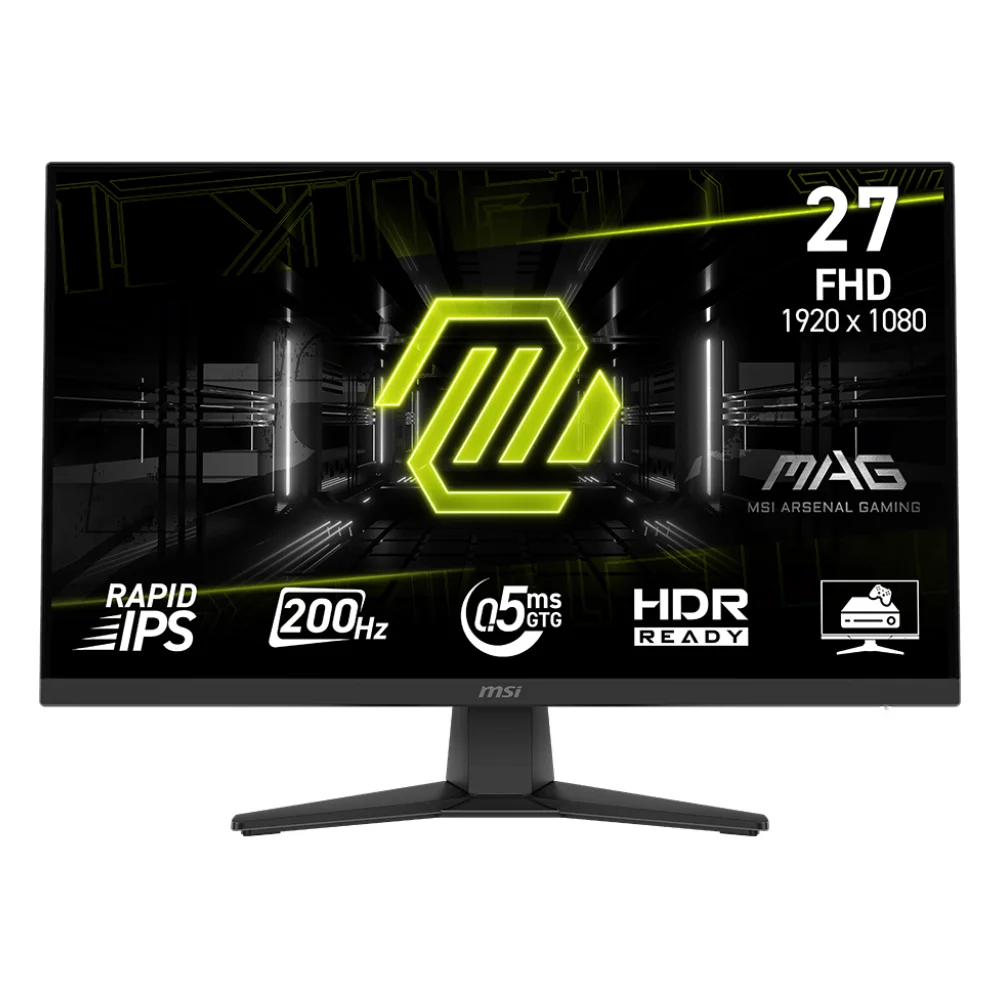 MSI 27" MAG 272F Flat RAPID IPS 0.5ms(GTG) FreeSync Premium Siyah FHD Monitör
