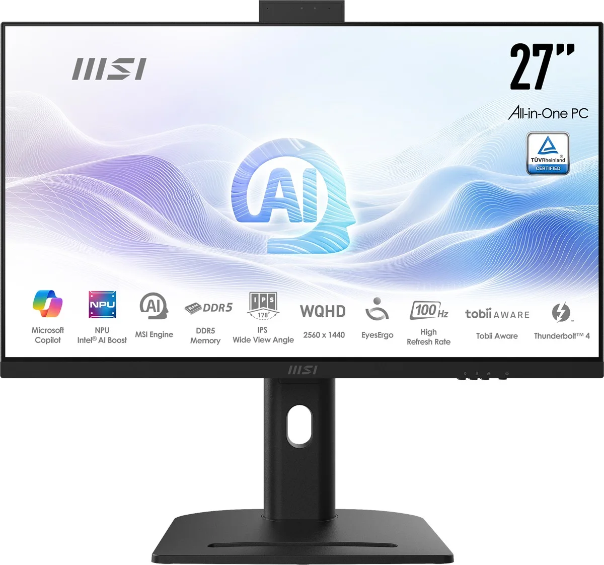MSI AIO 27" ULTRA 5 125H-16GB DDR5 RAM-512GB NVME-FDOS / MODERN AM273Q AI 1UM-421EU