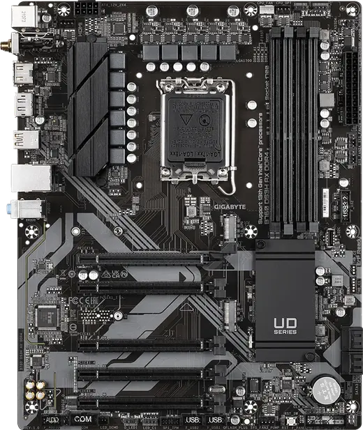 GIGABYTE B760 DS3H AX WIFI6E DDR4 HDMI-DP PCIE 4.0 1700p ATX görseli 5