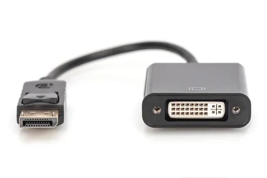 DIGITUS AK-340409-001-S DisplayPort Adaptör Kablosu, DP Erkek <-> DVI (24+5) Dişi, 0,15 metre, kilit mekanizmalı görseli 4
