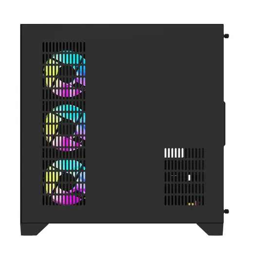 AIGO FT418 Ultra Siyah 7x L17 ARGB Fanlı 850W 80+ Bronze Gen5 LCD Mid Tower Kasa görseli 7