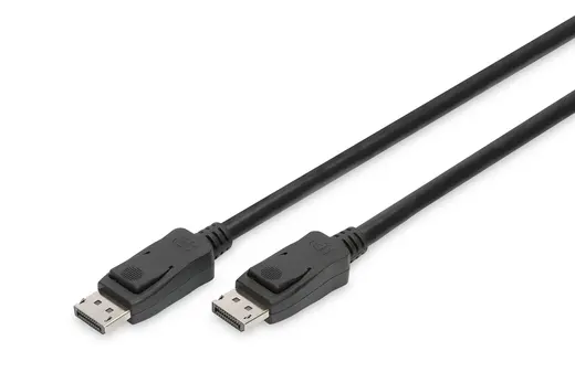 DIGITUS AK-340106-050-S DisplayPort (DP) Bağlantı Kablosu, DP Erkek DP Erkek, 5 metre, kilit mekanizmalı, Ultra HD 8K