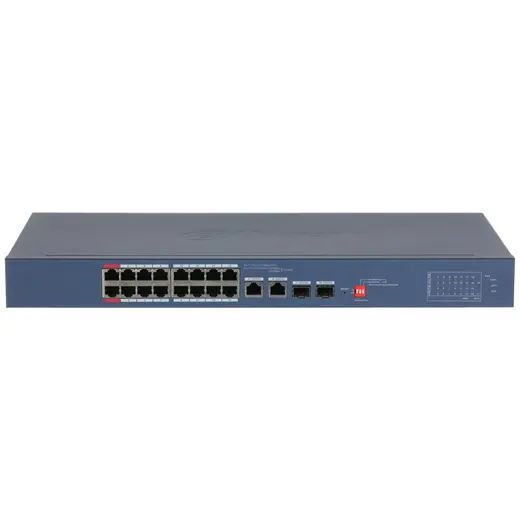 DAHUA CS4218-16ET-240 16 PORT 10/100 + 2X GB RJ45/2X1GB SFP UPLINK CLOUD YÖNETİLEBİLİR 240W POE RACKMOUNT SWITCH alternatif görünüm