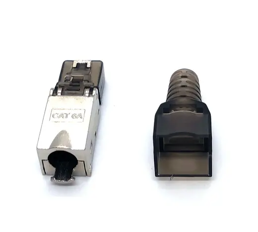 BEEK BN-MP6A-FT Cat6A STP Sonlandırma Yuvası, Siyah renk Cat6A STP Field Termination Plug with Black colour