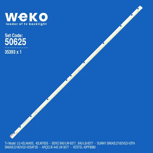 WKSET-5625 35393X1 42 V13 EDGE REV1.0 2 1 ADET LED BAR (60LED)