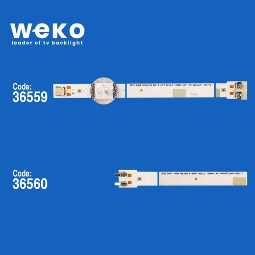 WKSET-5470 36559X4 36560X4 V5DN-430SMA-R2/V5DN-430SMB-R2 8 ADET LED BAR alternatif görünüm