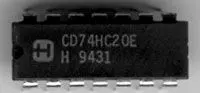 SCHUKAT 74HC20 DUAL 4 INPUT NAND GATE
