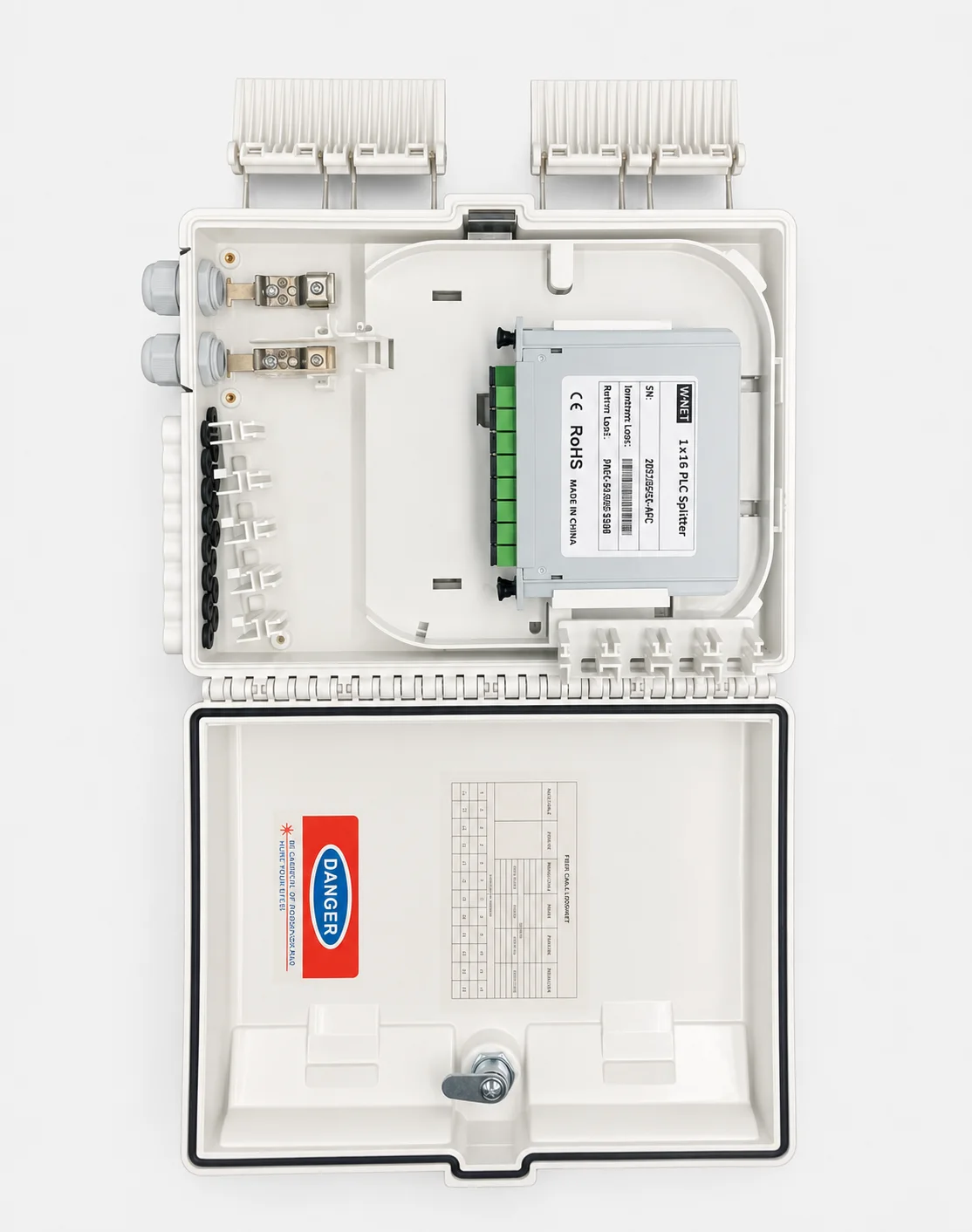 HIBRIT- Fiber Optik Dağıtım Kutusu - 16 Core