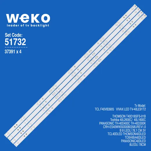 WKSET-6732 37391X4 MS-L1143 V3 A3 4 ADET LED BAR
