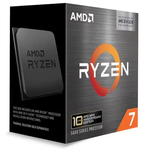 AMD RYZEN 7 5800X3D 8çekirdekli 96MB VGA Yok AM4 Kutulu-Fanlı 105w