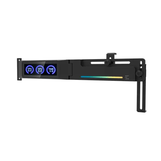 ZALMAN ZM-VS3 DS Black LCD Dijital Göstergeli 5 V ARGB USB 9 Pin Ayarlanabilir Ekran Kartı Destek Aparatı görseli 4
