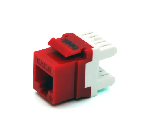BEEK BN-KJ6-U0-R CAT 6 Keystone Jack, zırhsız/unshielded, 250 MHz acc. ISO/IEC 11801:2002 AM2:2009/09, kırmızı renk