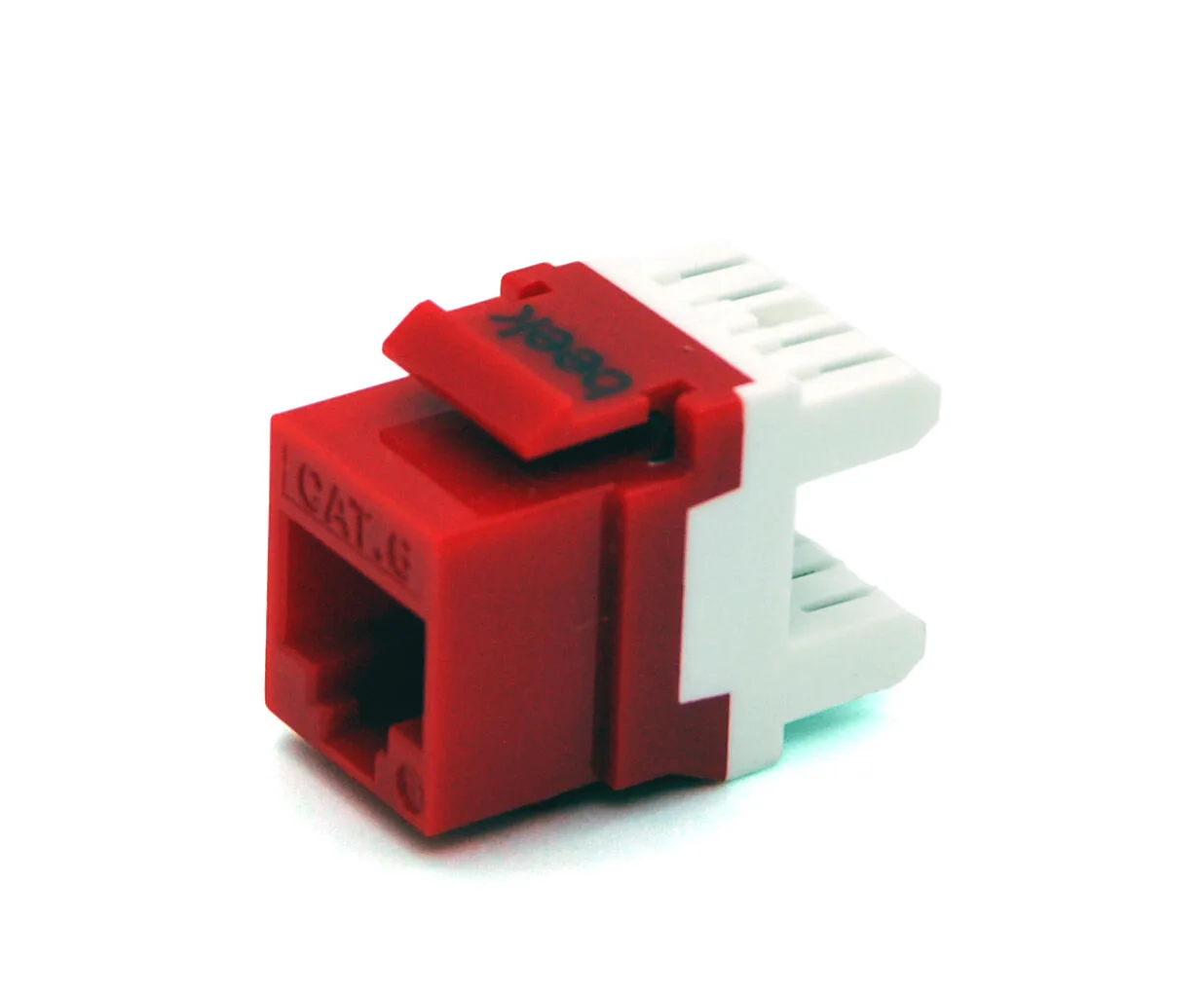 BEEK BN-KJ6-U0-R CAT 6 Keystone Jack, zırhsız/unshielded, 250 MHz acc. ISO/IEC 11801:2002 AM2:2009/09, kırmızı renk