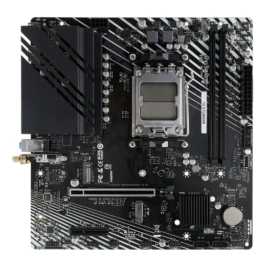Biostar B850MT2-E DJ ARGB AMD AM5 DDR5 8000 HDMI DP 2xM2 mATX görseli 3