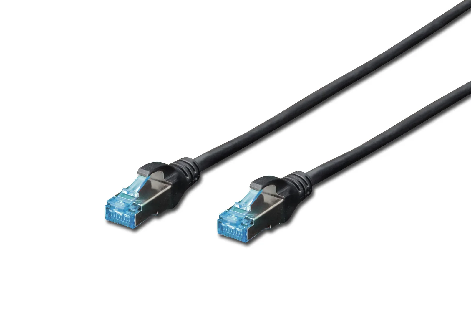 DIGITUS DK-1521-030/BL Patch Kablo, F-UTP, CAT. 5E, 3 metre, AWG 26/7, Siyah Renk