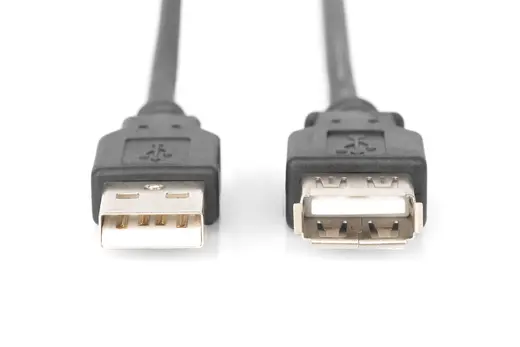 DIGITUS AK-300202-018-S USB 2.0 Uzatma Kablosu, USB A Erkek - USB A Dişi, 1.80 metre, AWG 28, USB 2.0 uyumlu, UL alternatif görünüm
